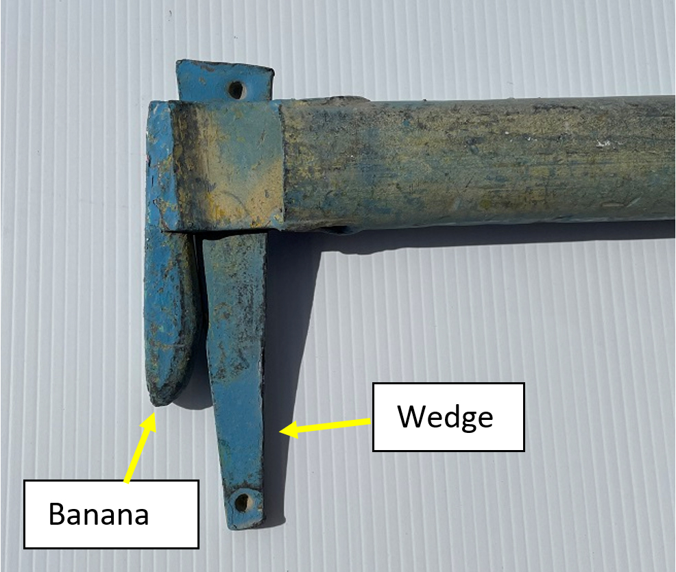Figure 1 – Wedge lock ledger end view