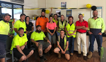 Jed Millen and Sharon Grice visit the Townsville branch