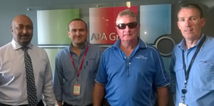 Gavan with Queensland Networks APA group staff