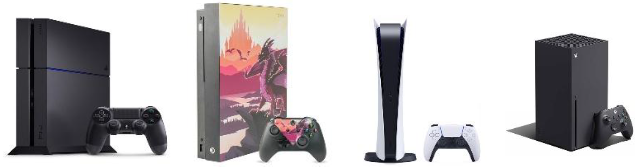Preowned Xbox and Preowned PlayStation Consoles and Power Cords