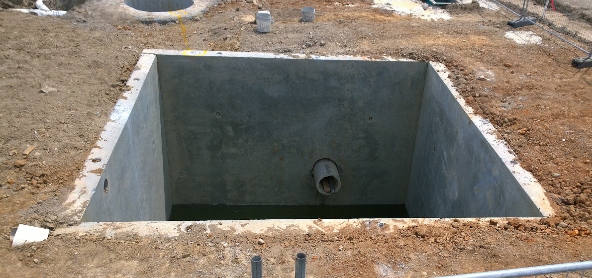 Another pit after completion with back filling  and concrete lid removed