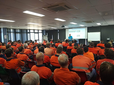 Dan presenting at Gladstone Power Station Dan presenting at Gladstone Power Station