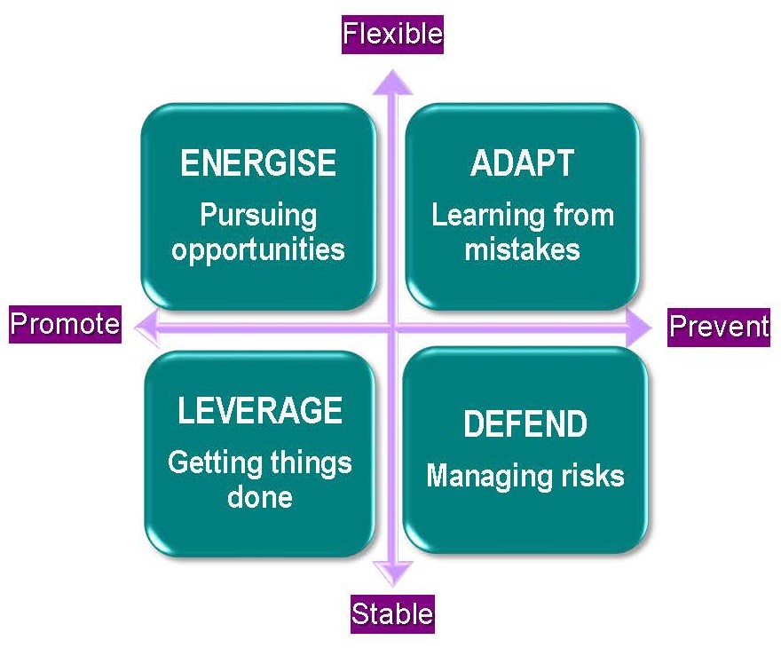 Diagram showing the four safety leadership styles