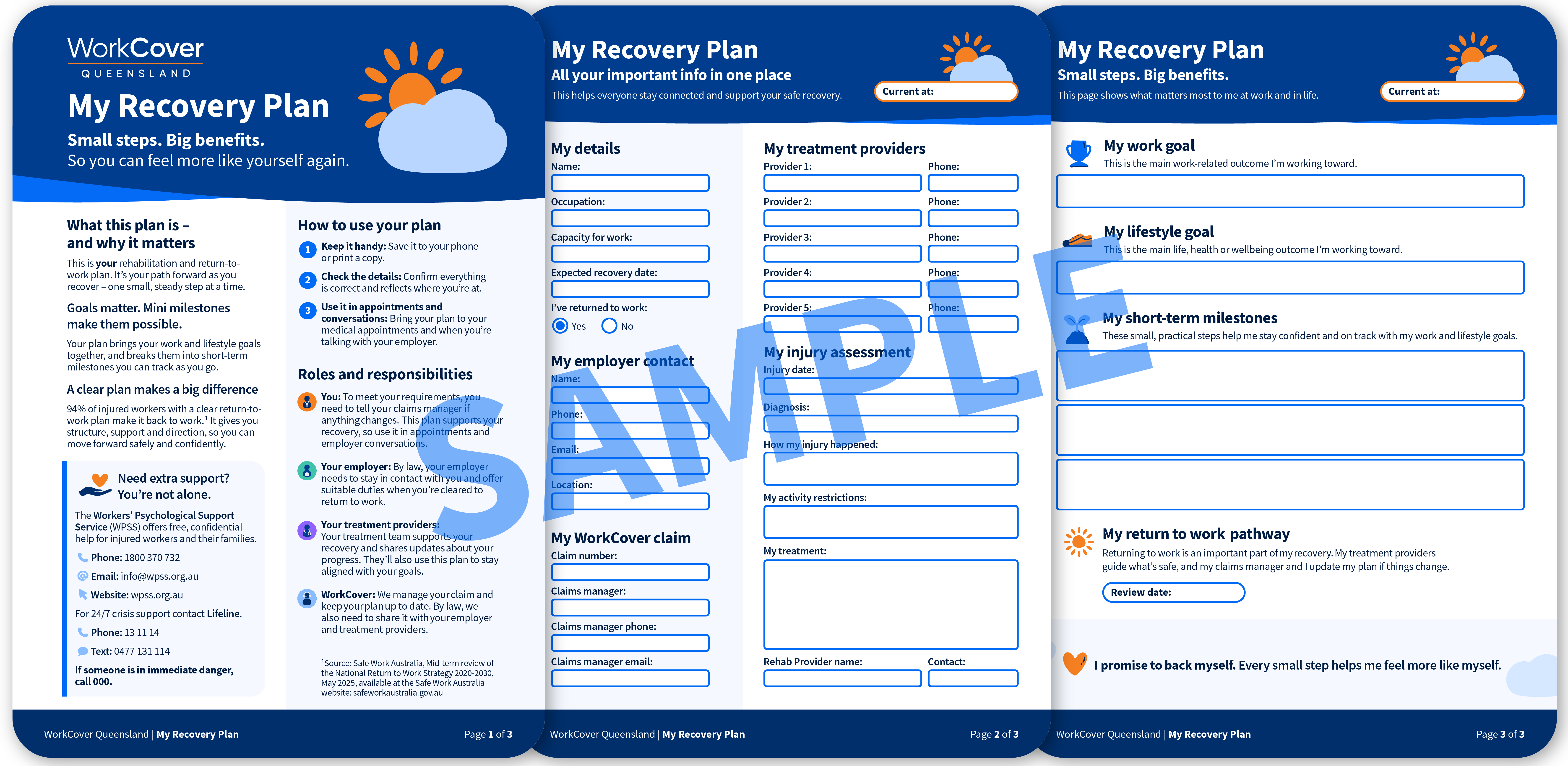 Sample of the actual Recovery Plan
