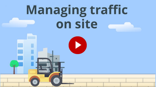 Managing traffic on site